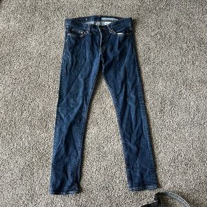 Mens dark blue skinny jeans size 30